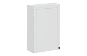 VitrA Root Classic 60cm 1 Door Upper/Wall Unit (LH Hinge) - Matt Light Grey